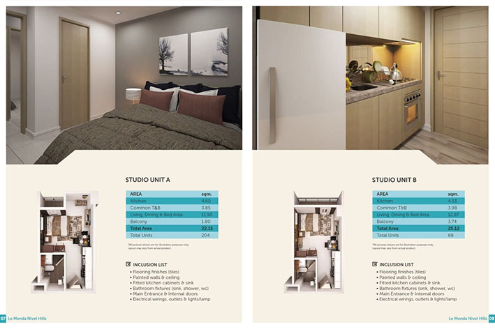 unit floor plan, le mende residences nivel hills