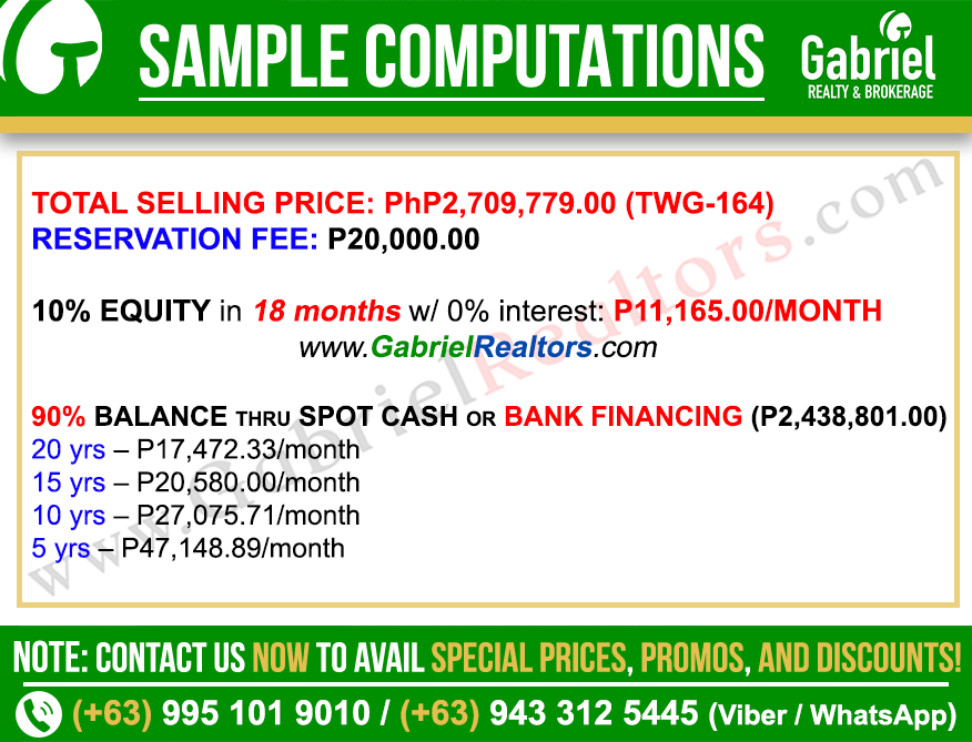 Wellington Greens Vera Model Sample Computation