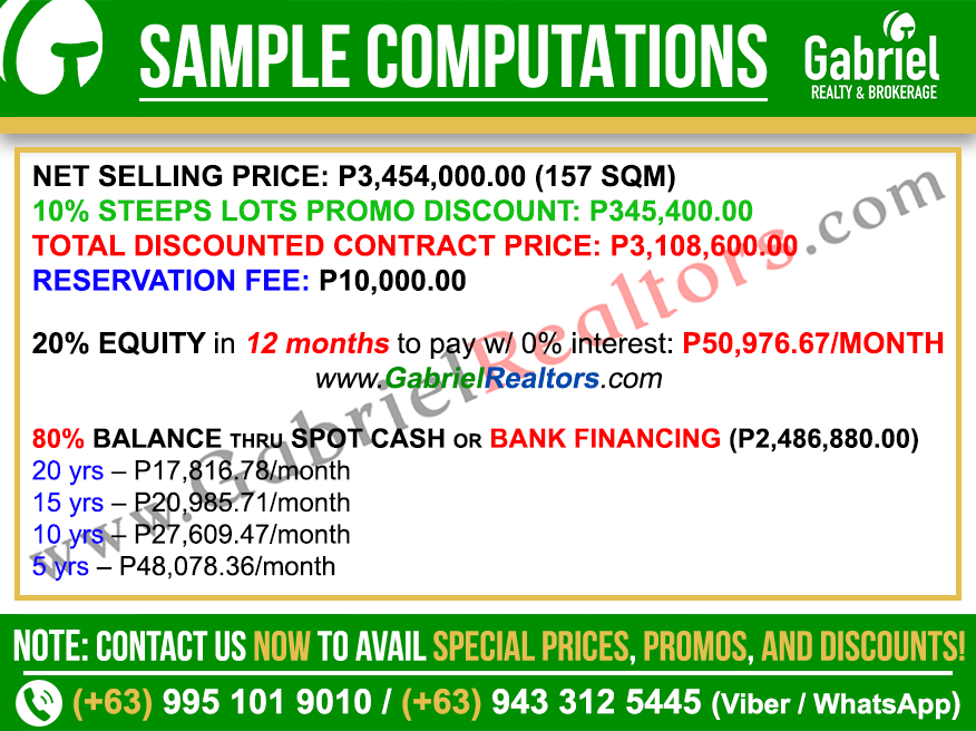 Vista Grande Cebu Inner Lot Sample Computations