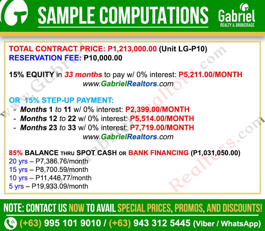 Balai Punta Engaño Parking Sample Computation