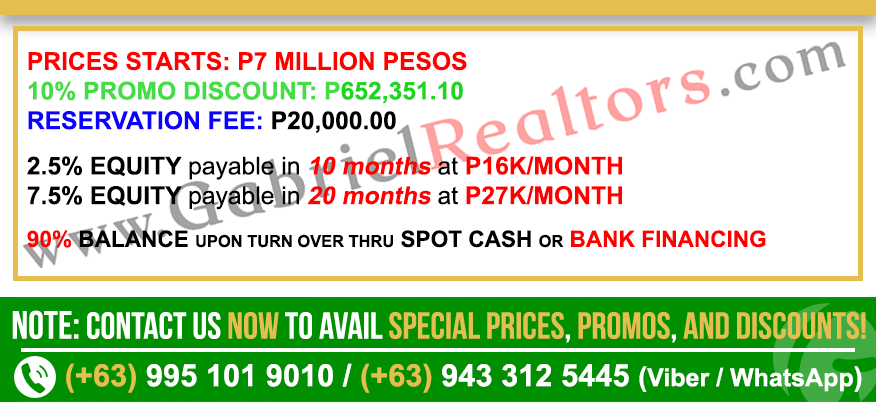One Oasis Cebu 2 Bedroom with Balcony Sample Computation