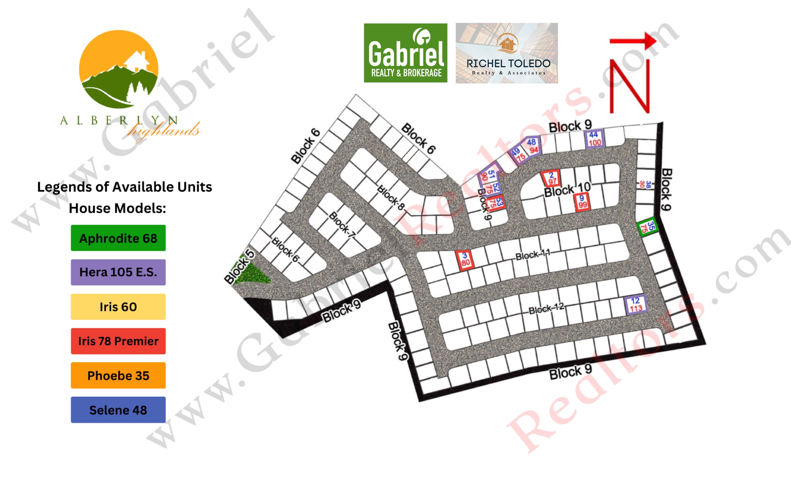 Alberlyn Highlands Inventory Map