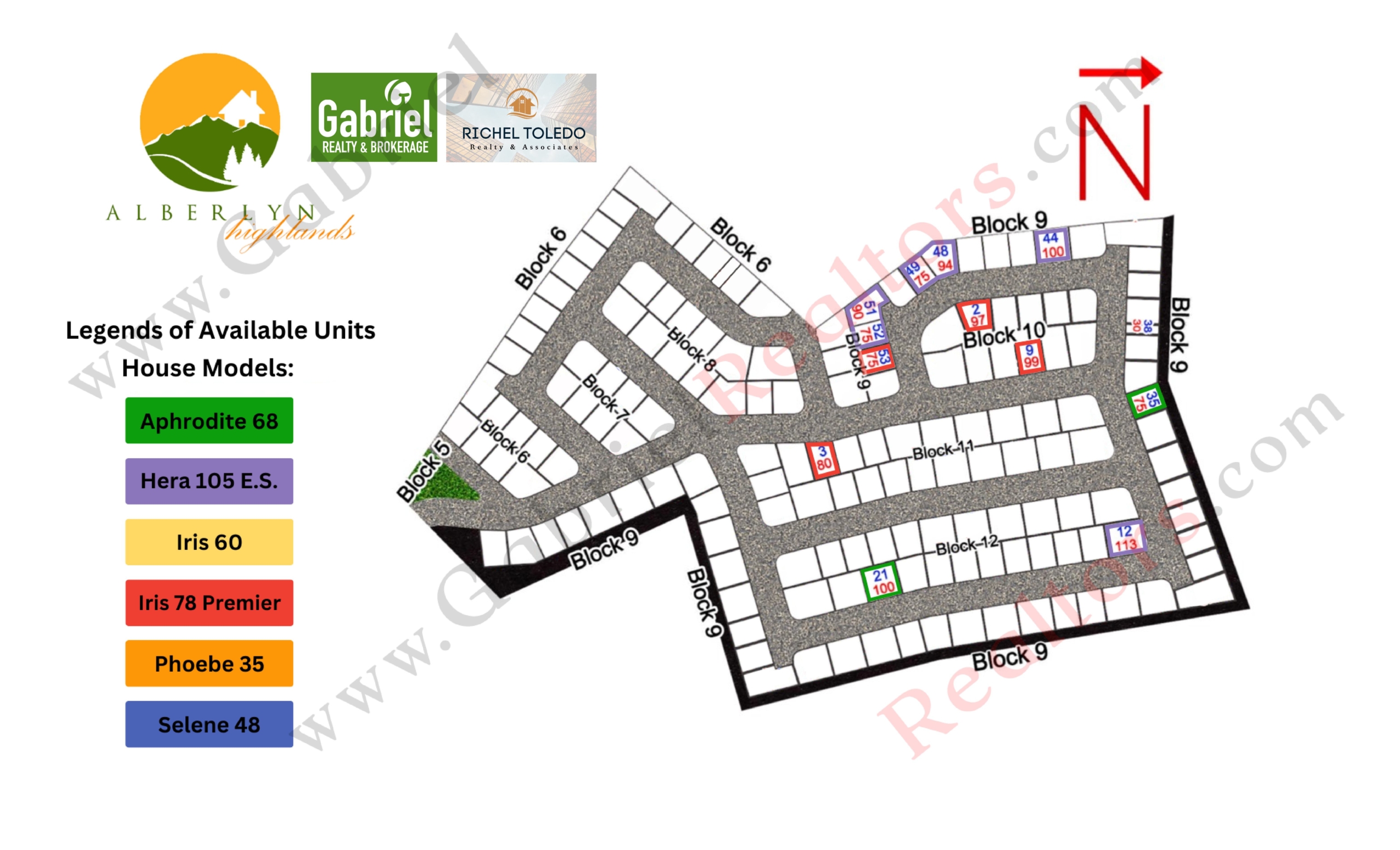 Alberlyn Highlands Inventory Map