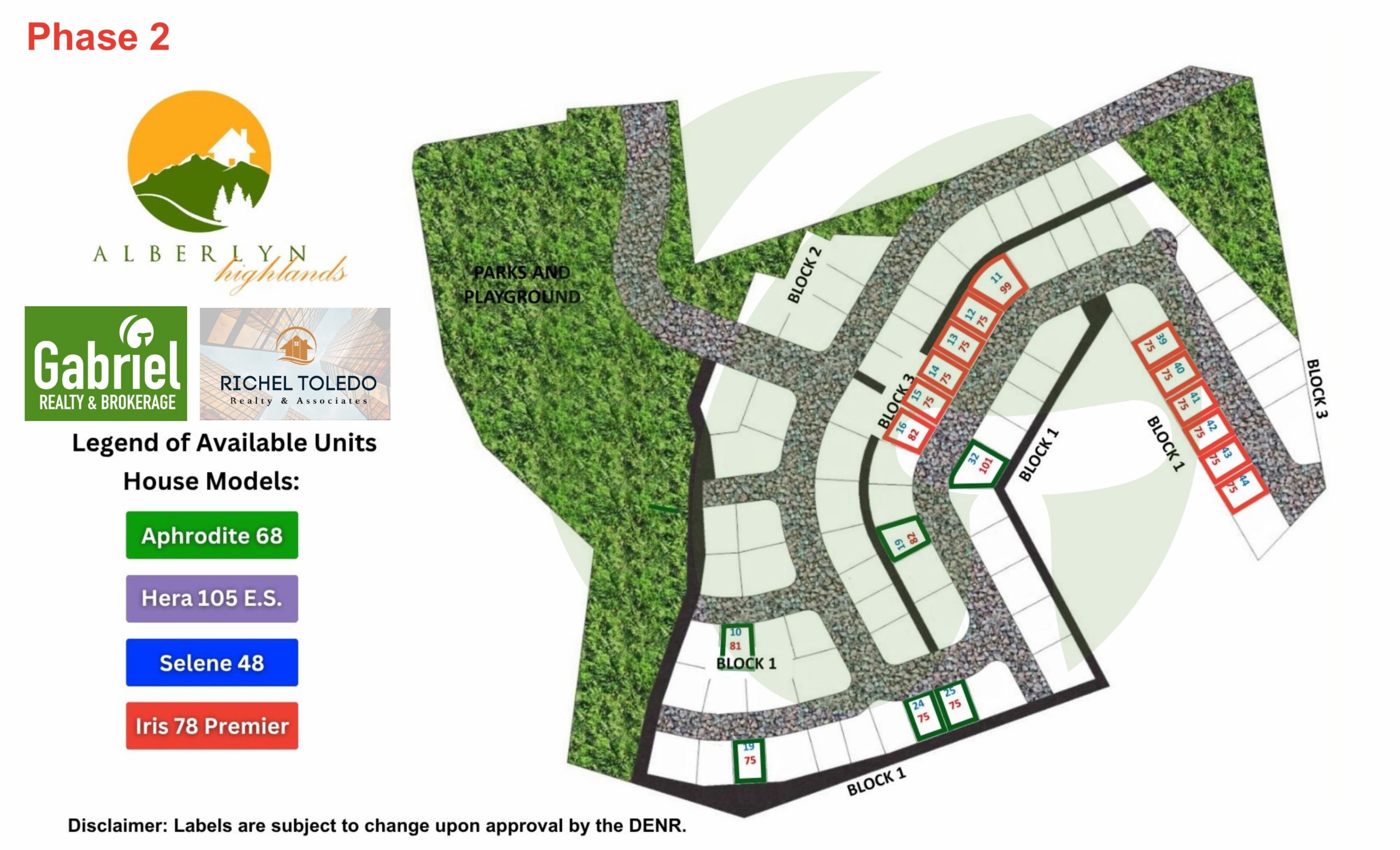 Alberlyn Highlands Inventory Map