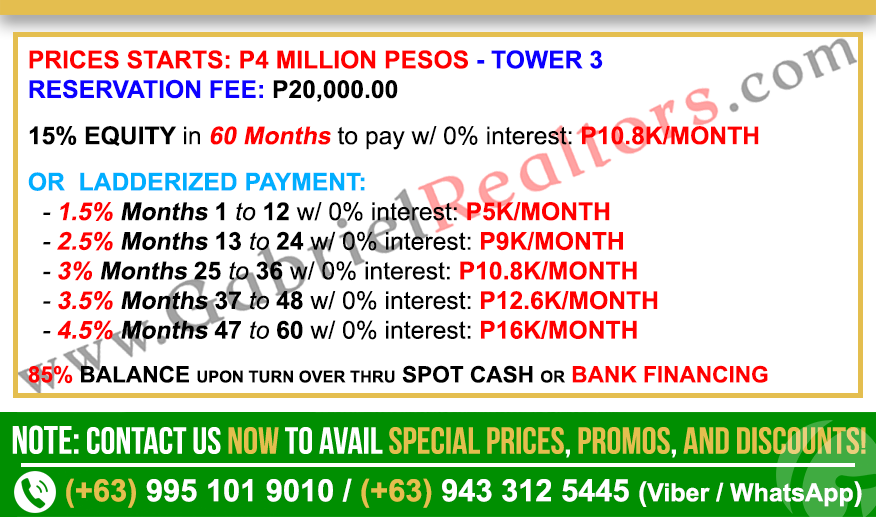 Antara Condominium Studio Sample Computation