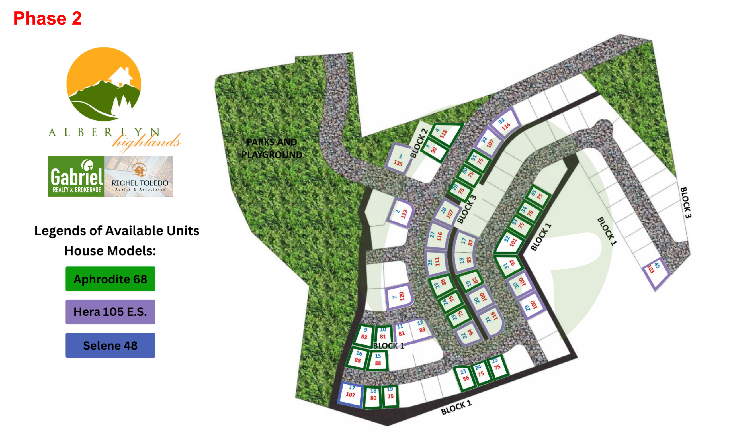 Alberlyn Highlands Inventory Map