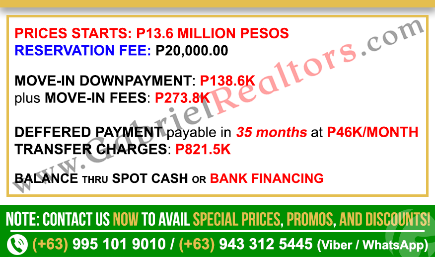 Grand Residences Condominium Cebu 2 Bedroom w Garden Deck Sample Computation