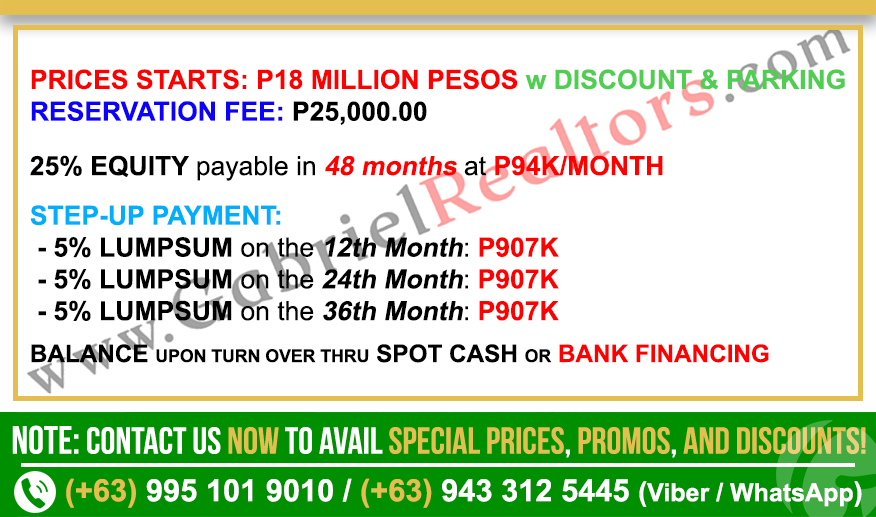 The Pearl Global Residences EXECUTIVE 2-BEDROOM WITH BALCONY Sample Computation