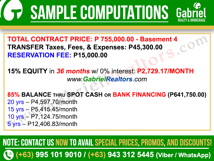 Azalea Place Cebu Parking Sample Computation