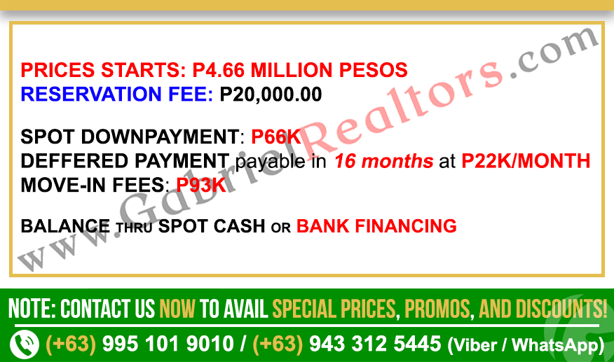 Grand Residences Condominium Cebu Studio w Balcony Deck Sample Computation