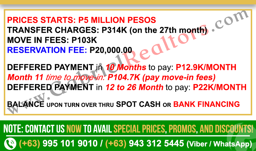 DUSITD2 CEBU 1 Bedroom with Balcony Sample Computation