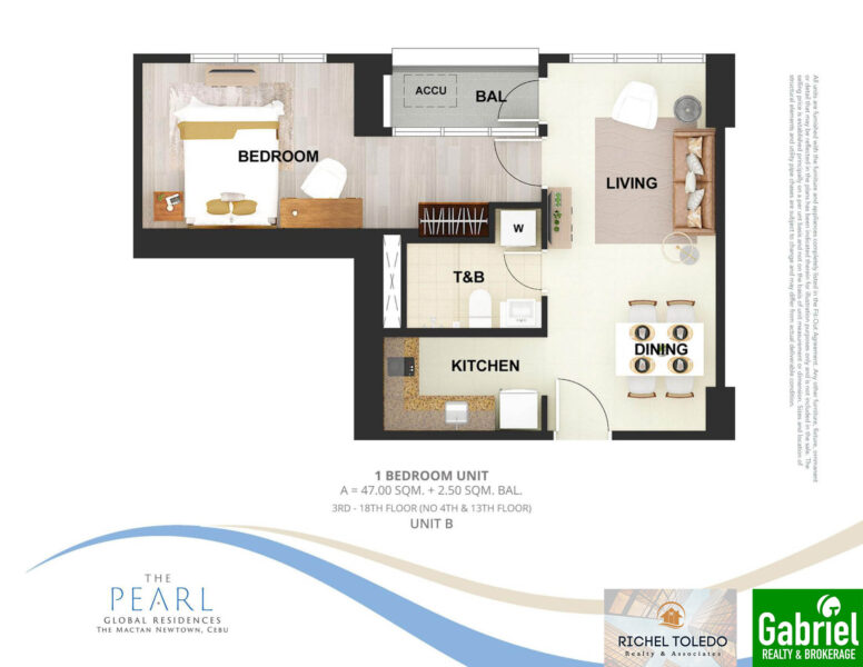 The Pearl Global Residences 1 Bedroom Unit