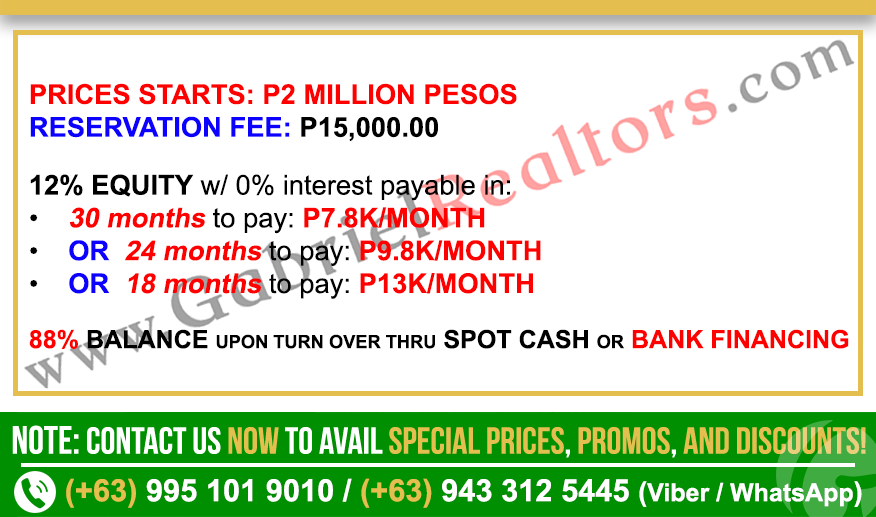 Henaville Homes Carcar Townhouse Sample Computation