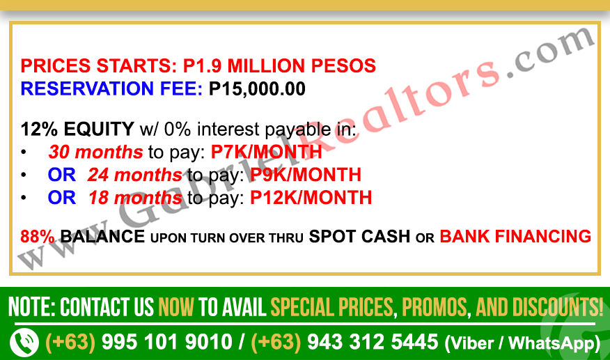 Henaville Homes Carcar Townhouse Sample Computation