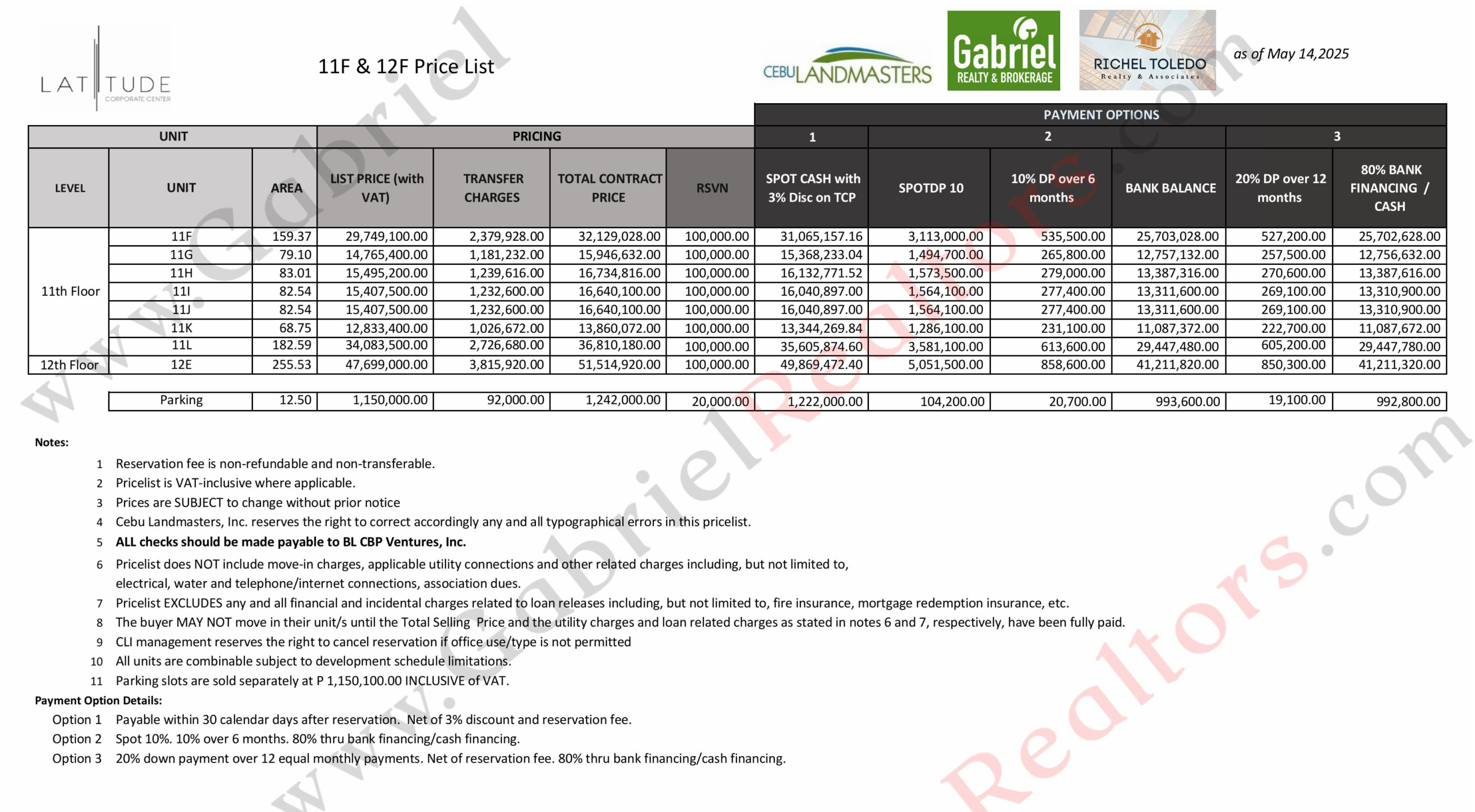 LATITUDE CORPORATE CENTER LATEST PRICELIST, office for sale in cebu business park