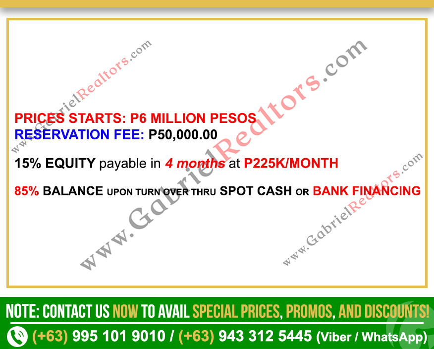 NOAH TOWNHOUSE UNIT SAMPLE COMPUTATION