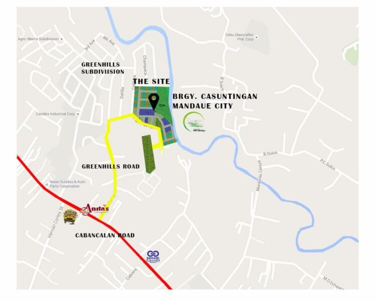 vicinity map, crescent ville north