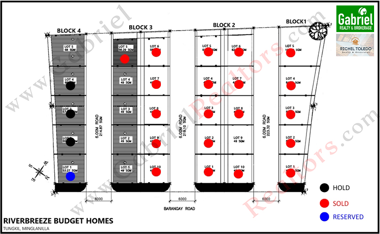 RiverBreeze Budget Homes Inventory Map