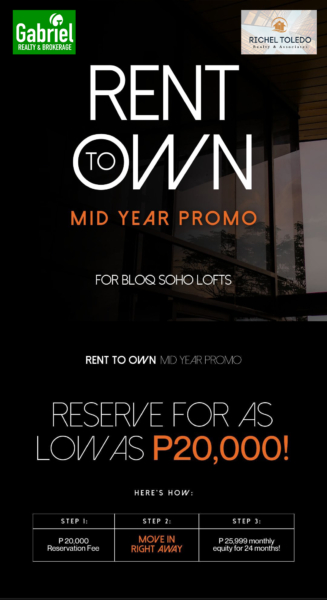 Bloq Soho Lofts Rent-to-Own Promo