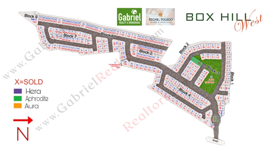 Box Hill West Inventory map