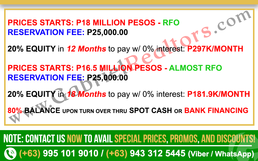 Woodway Townhomes Olivewood Sample Computation