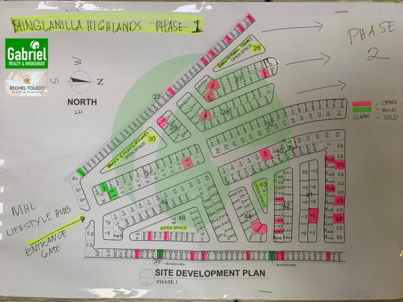 Minglanilla Highlands Phase 1 Inventory Map