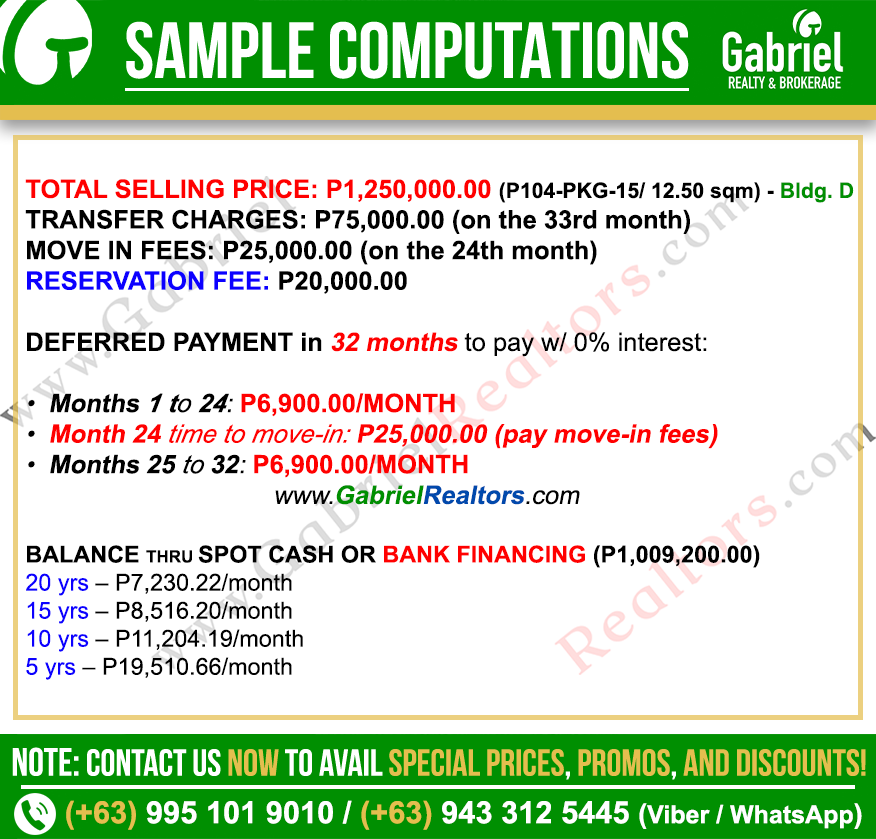 Amani Grand Parking Sample Computation