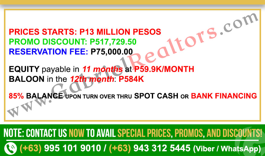 The Suites At Gorordo 1 BEDROOM SUITE DEN & BALCONY Sample Computation