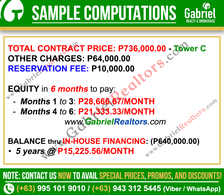 Royal Oceancrest Mactan Parking Sample Computation