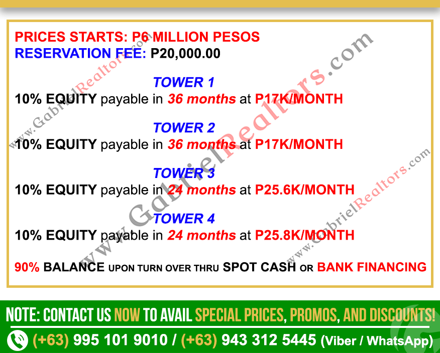 Casa Mira Towers Mandaue 1 Bedroom with Balcony Sample Computations