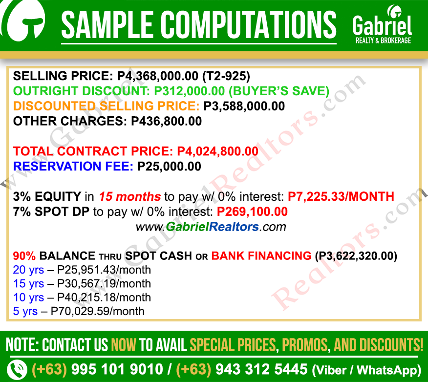 Amaia Steps Mandaue Deluxe Unit Sample Computation