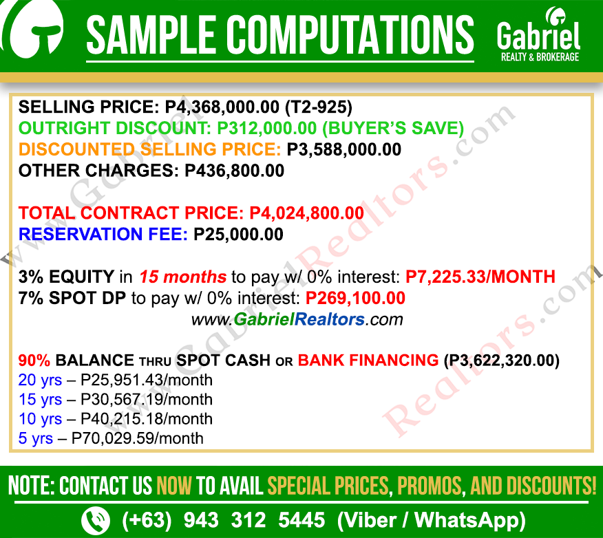 Amaia Steps Mandaue Deluxe Unit Sample Computation