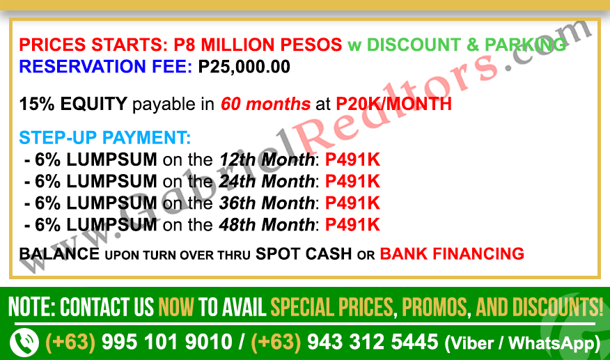 Positano Mactan EXECUTIVE STUDIO WITH BALCONY Sample Computation