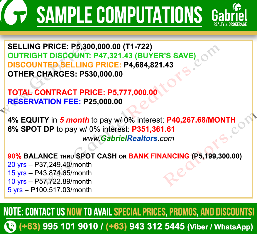 Amaia Steps Mandaue Premier Unit Sample Computation