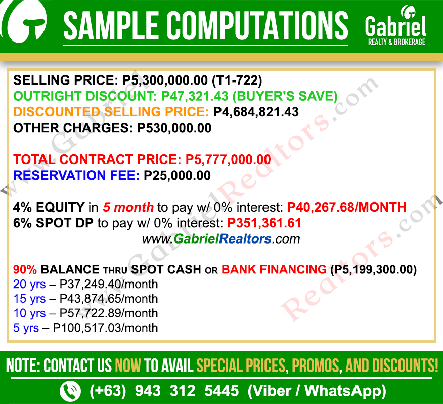 Amaia Steps Mandaue Premier Unit Sample Computation