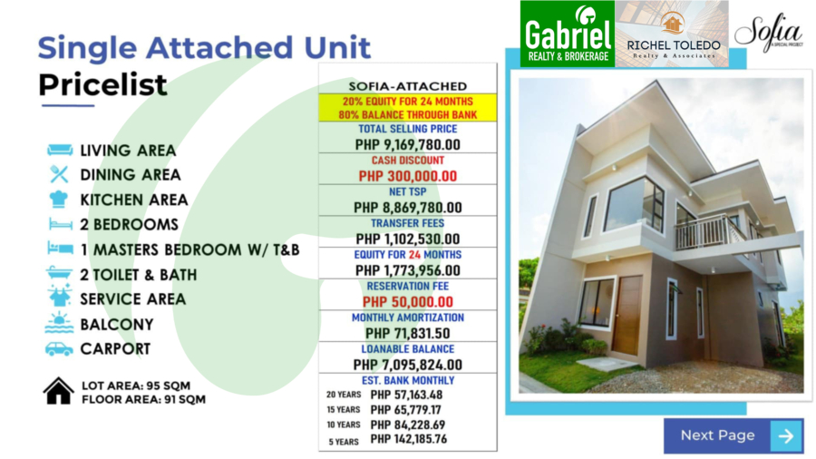 Single Attached Pricelist