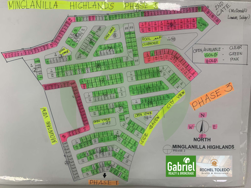 Minglanilla Highlands Phase 2 Site Development map