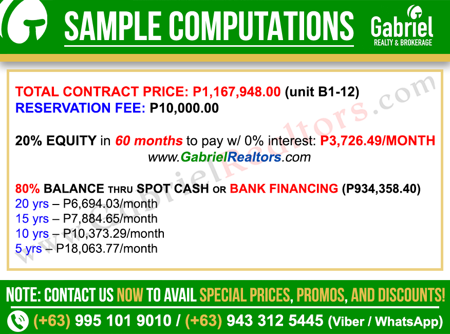 Vertex Coast Mactan Parking Unit Sample Computation