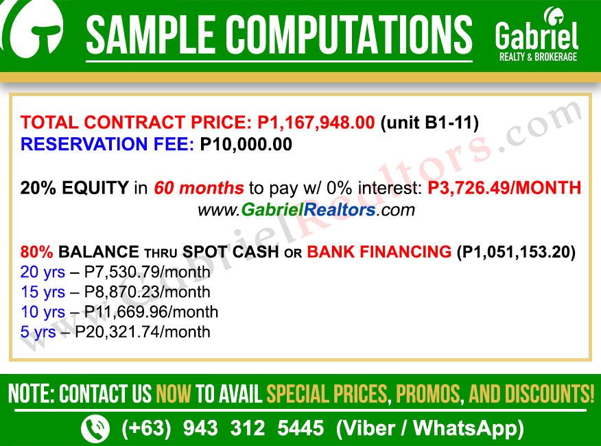 Vertex Coast Mactan Parking Unit Sample Computation