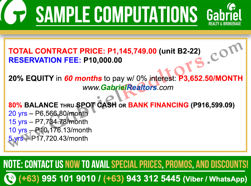 Vertex Coast Mactan Parking Unit Sample Computation