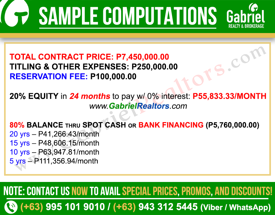 ABORESQUINA Unit D Sample Computations