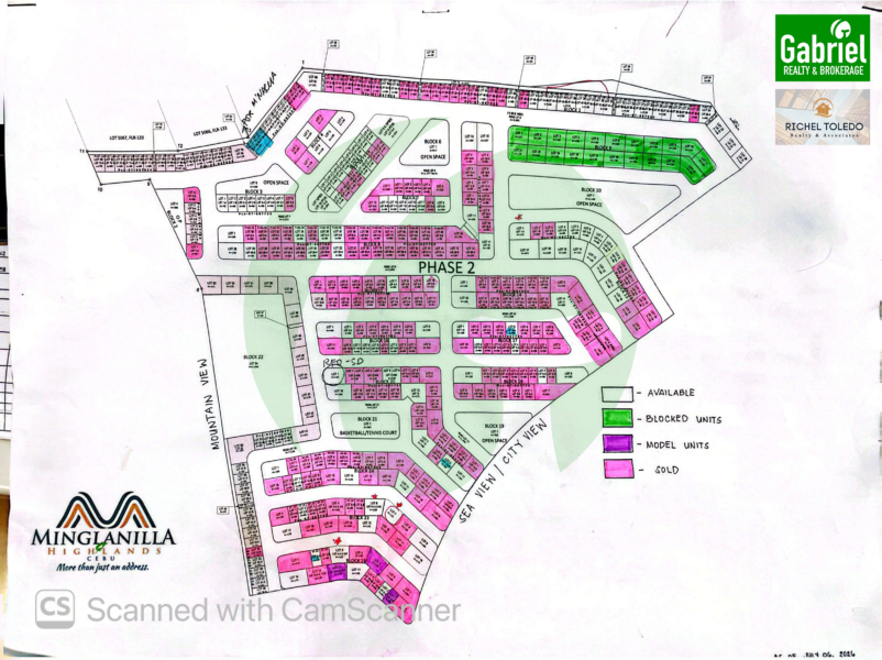 Minglanilla Highlands Phase 2 Site Development map