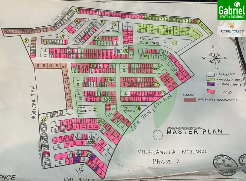 Minglanilla Highlands Phase 2 Site Development map