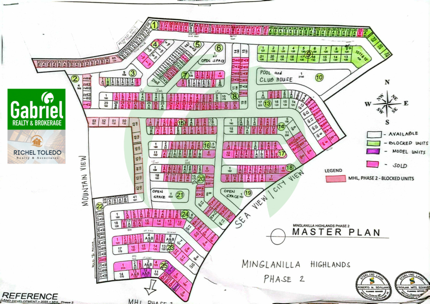 Minglanilla Highlands Phase 2 Site Development map