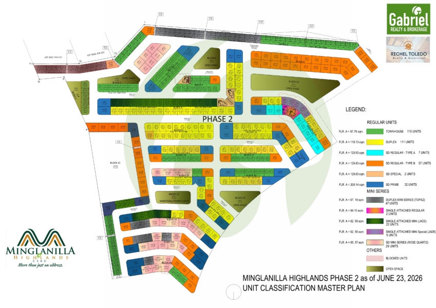Minglanilla Highlands Phase 2 Site Development map