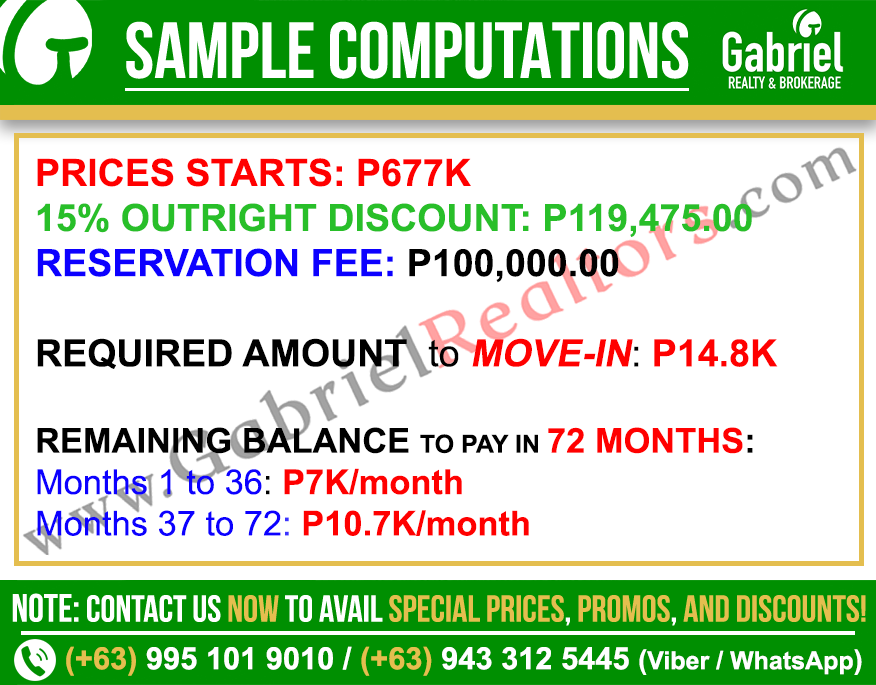 Apple One Banawa Parking Unit Sample Computations