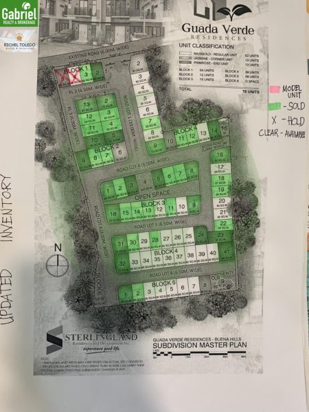 Guada Verde Residences Site Development Map Latest Availability