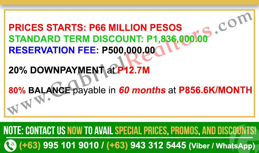 Rise at Monterrazas 3 Bedroom Villa Sample Computation