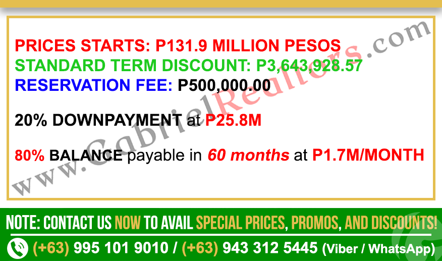 Rise at Monterrazas Bi-Level Pool Villa Sample Computation