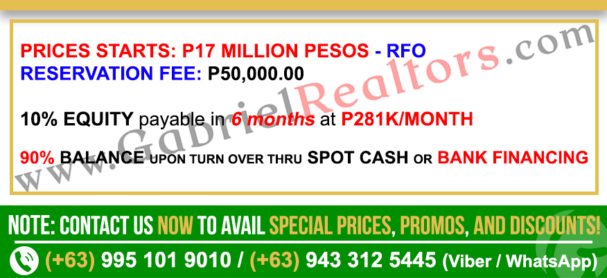 Aduna Three Bedroom Villa Sample Computations